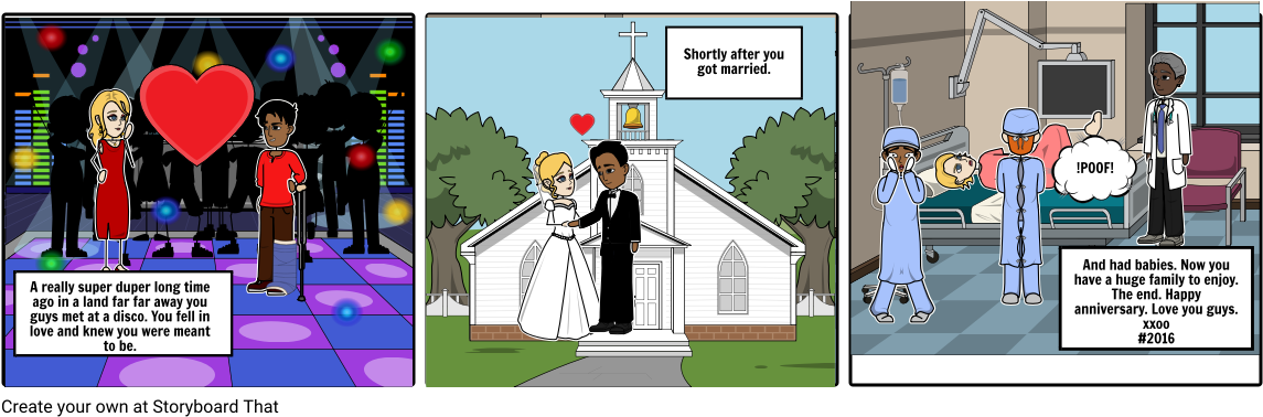 Happy Anniversary - Cartoon (1164x385), Png Download