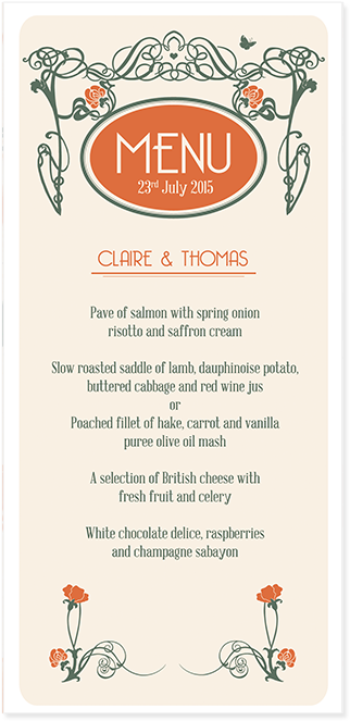 Menu Art Deco Pepperandjoy Uk - Save The Date (700x700), Png Download