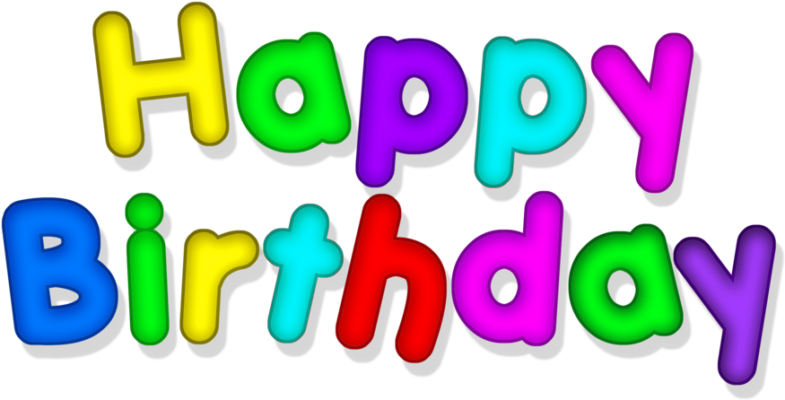 Happy Birthday Transparent Multicolor Png Picture - Portable Network Graphics (912x489), Png Download