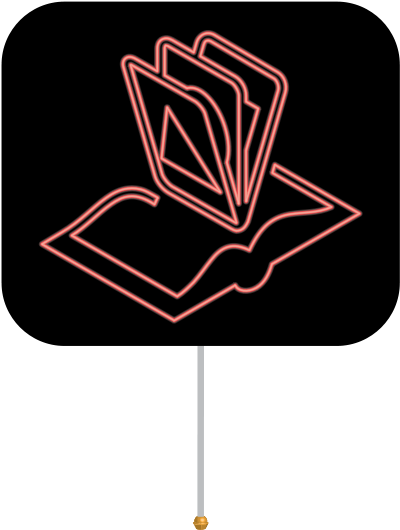 Library Neon Sign Png Clip Arts (475x600), Png Download