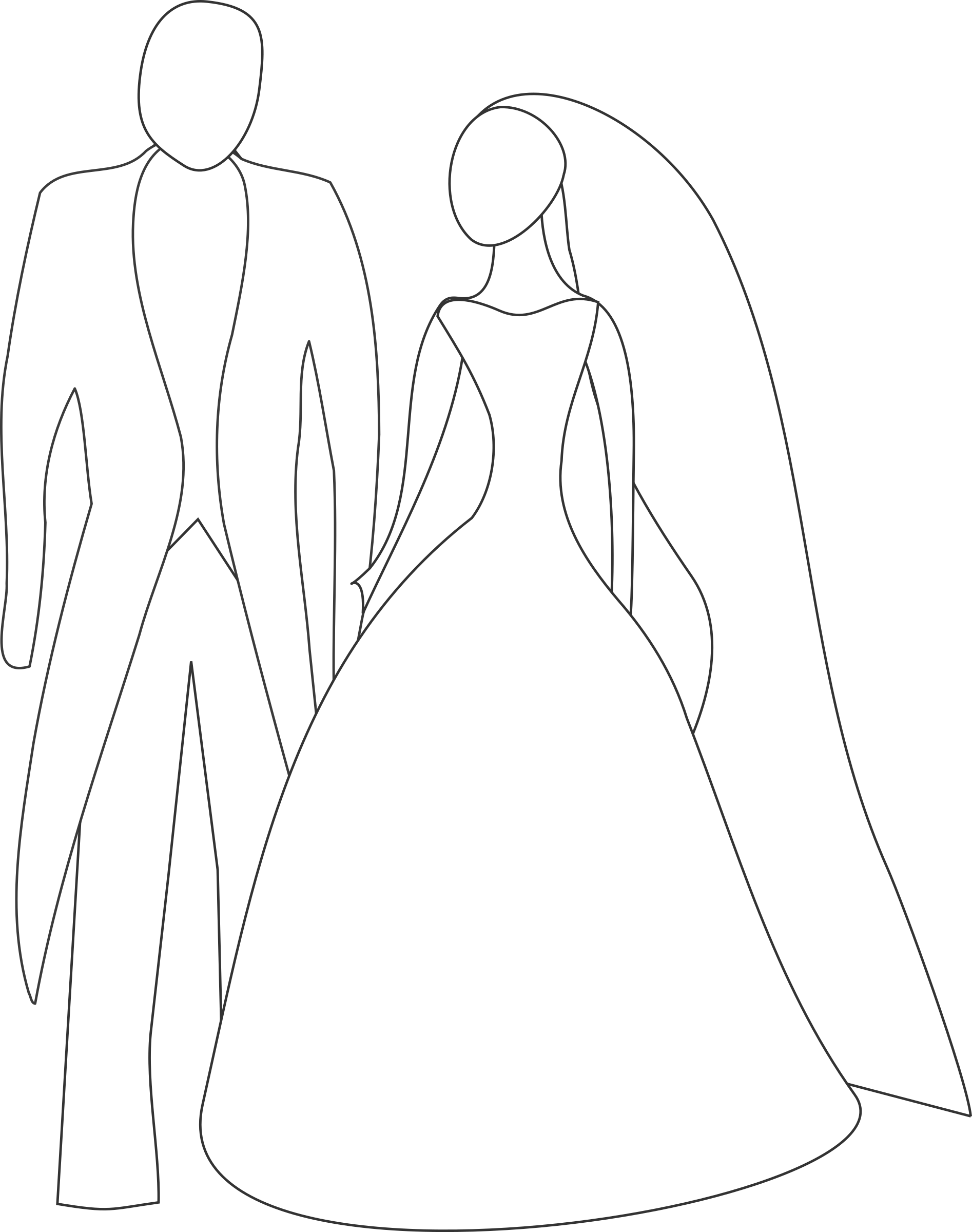 This Free Icons Png Design Of Bride And Groom (1894x2400), Png Download