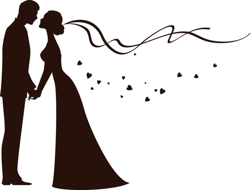 Jpg Free Stock Couples Page Okoliczno Ciowe Pinterest - Bride And Groom Silhouette (800x604), Png Download