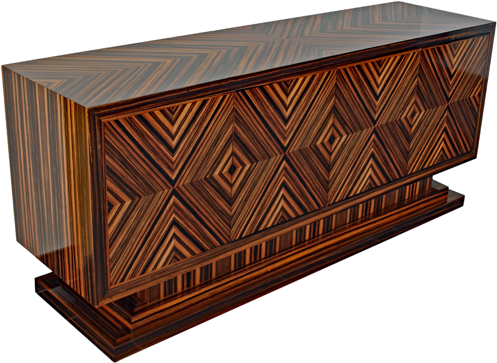 Drawing Basic Design Principles And Wood Selection - Art Deco Sideboard Long (1000x1000), Png Download