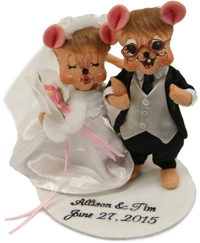 Bride And Groom Set - Annalee Dolls (500x500), Png Download