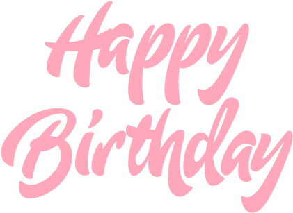 Gifts For Sister From Brother,happy Birthday Letter - Pink Happy Birthday Png (434x320), Png Download