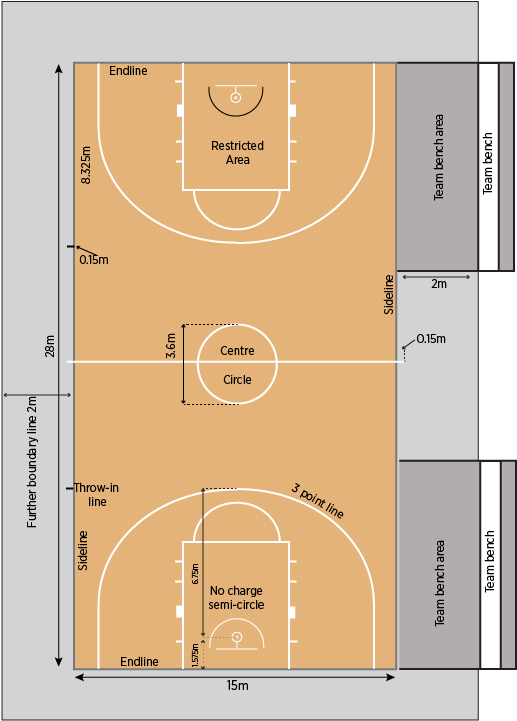 Basketball Court (551x721), Png Download