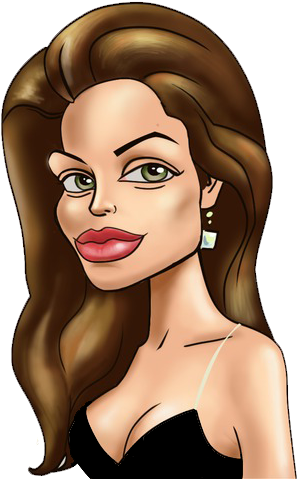 Celebrity Clipart Angelina Jolie - Angelina Jolie Clipart (500x500), Png Download