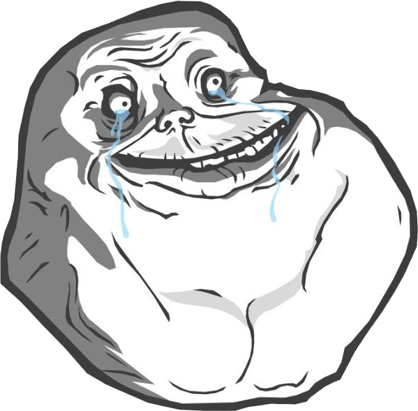 Forever Alone Guy Png (599x589), Png Download