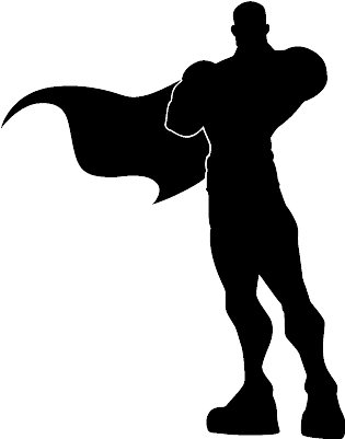 Do We Expect Heroes To Be Born Every Generation And - Superhero Silhouette (400x400), Png Download