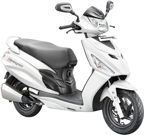 Hero Maestro Edge Scooter Png Image - Hero Maestro Edge White (500x477), Png Download