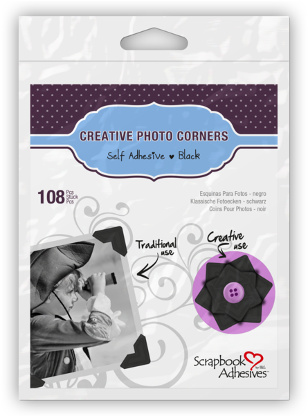 Creative Photo Corners - Adhesive (600x600), Png Download