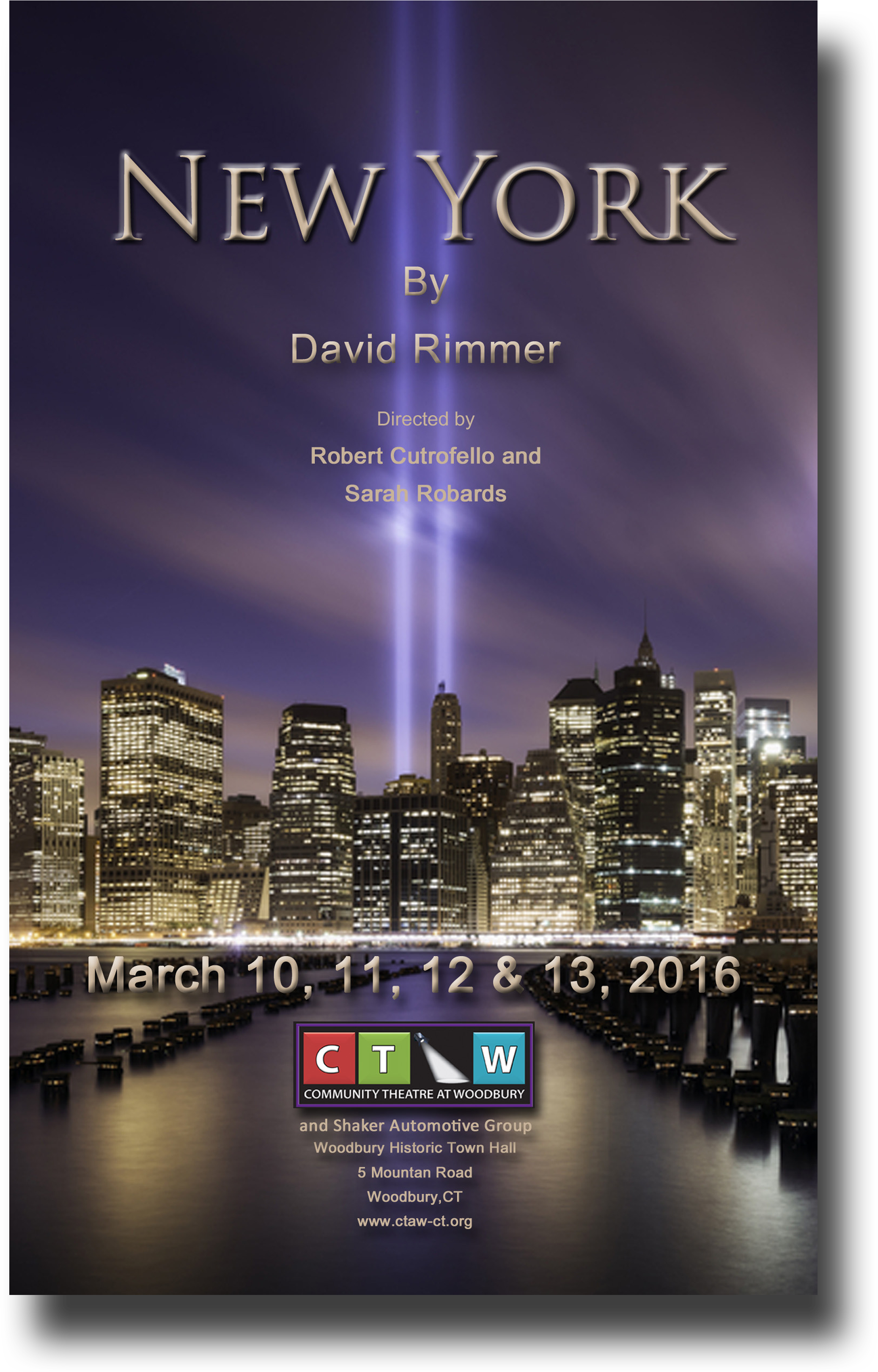 Ny Program Drop Shadow For Scrapbook - 9/11 Tribute In Light (2250x3300), Png Download