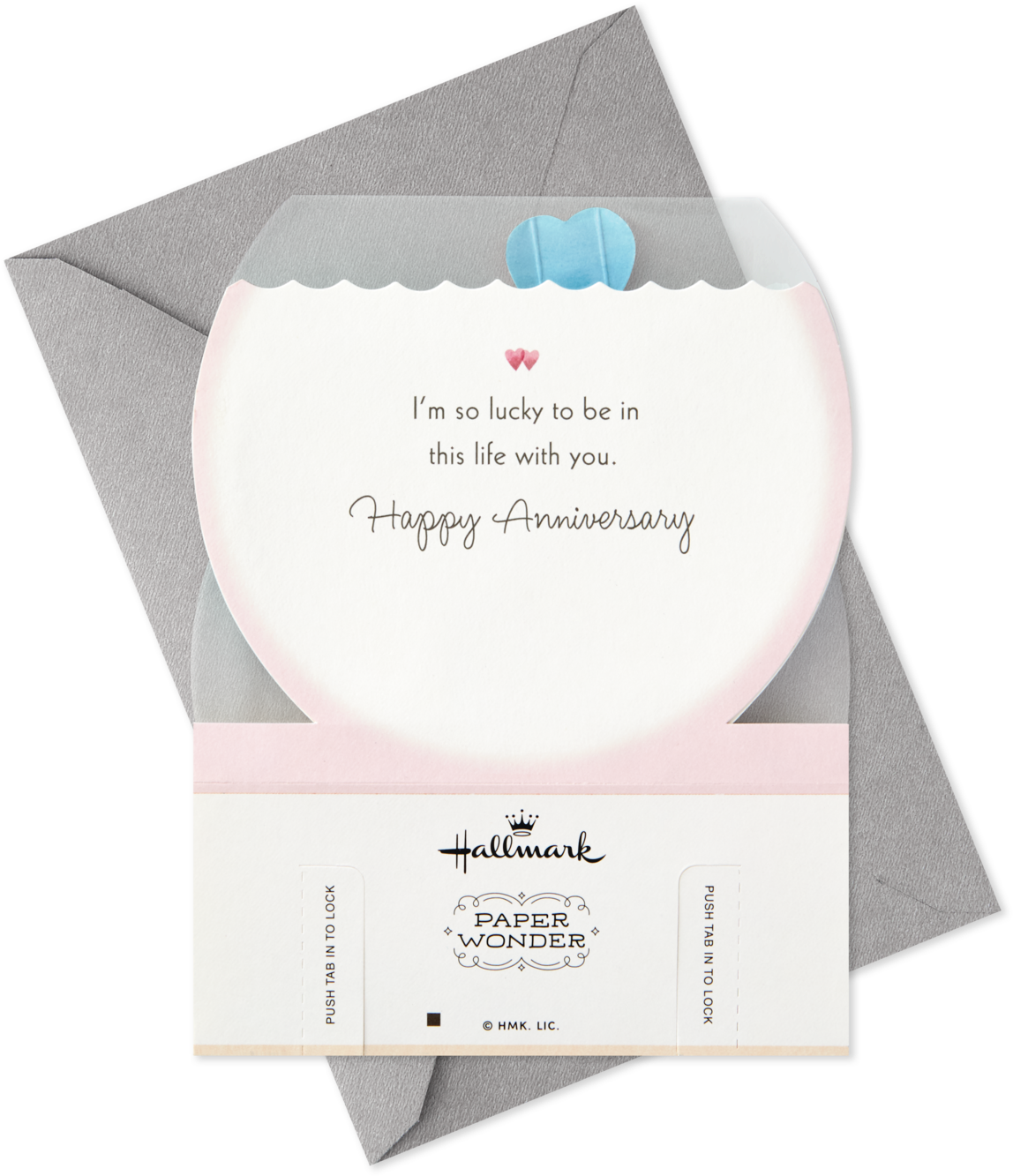 Lucky In Love Fishbowl Pop Up Anniversary Card - Label (1470x1470), Png Download