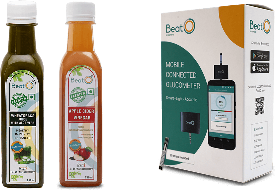 Smartphone Glucometer With Strips - Bottle (1200x1200), Png Download