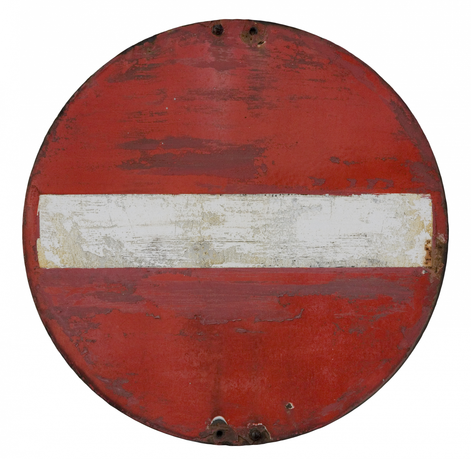 Textures Of Road Signs - Circle (1600x1558), Png Download