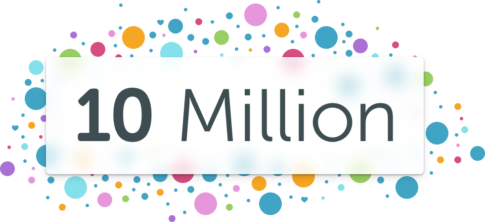 Periscope, By The Numbers - 10 Million (981x450), Png Download