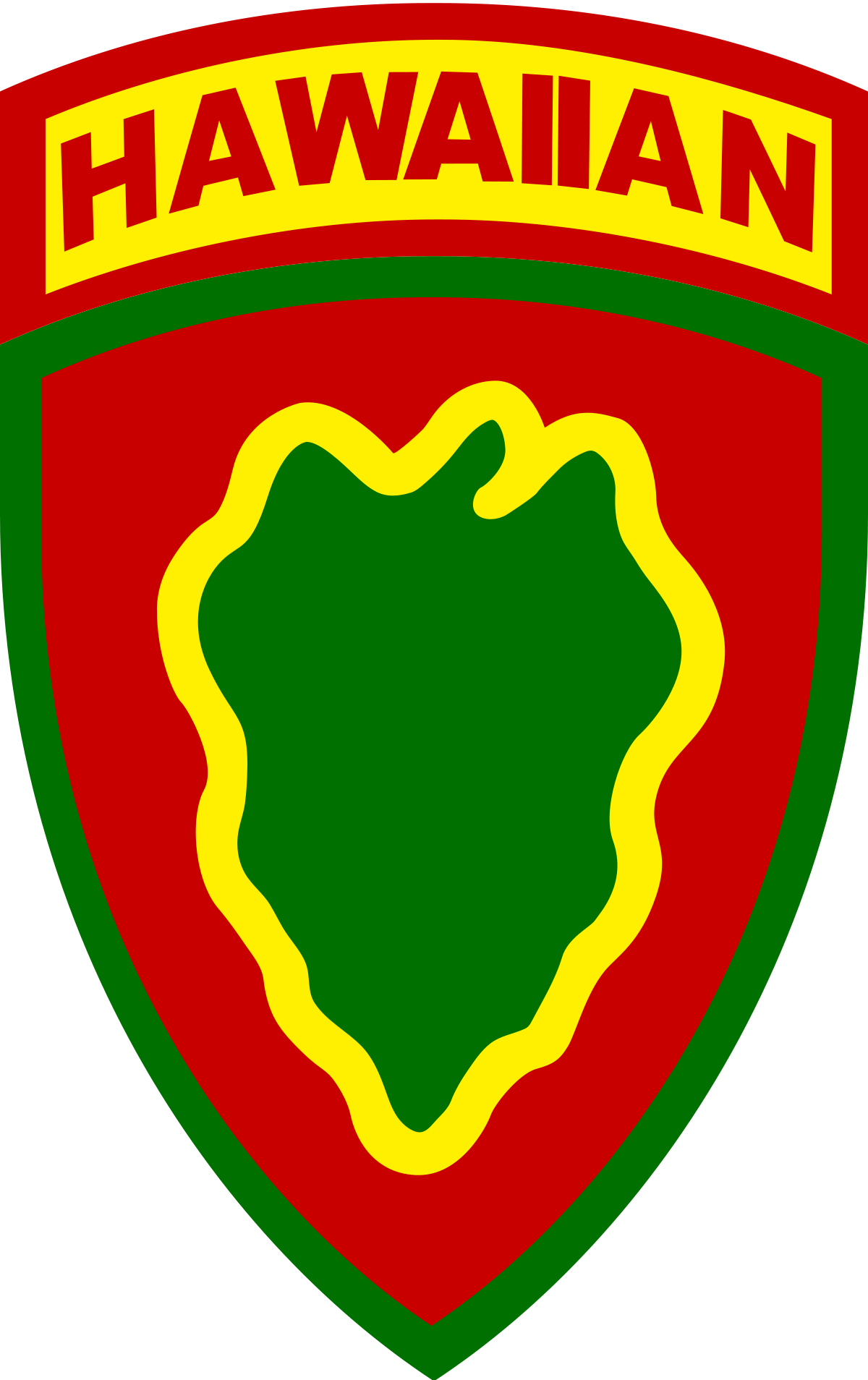 Hawaiian Division Patch (1200x1908), Png Download