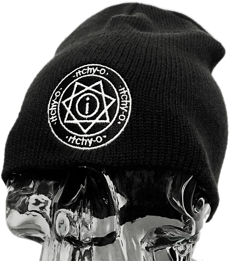 Itchy-o Knit Hat Patch Black - Knit Cap (866x960), Png Download