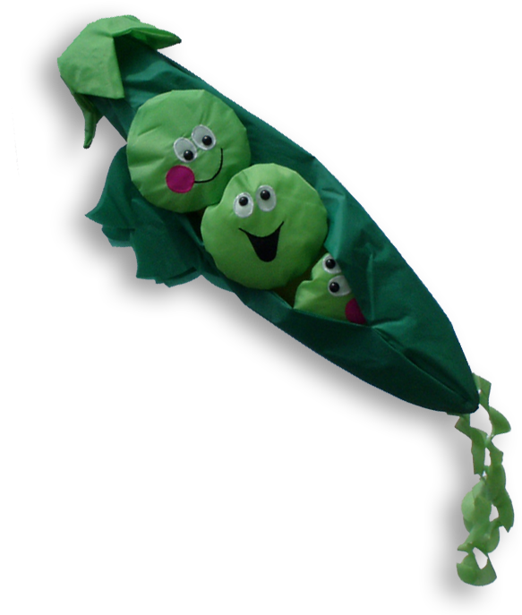 51134 Windsock Peas Erwten Pois - Wind Socks (1000x703), Png Download