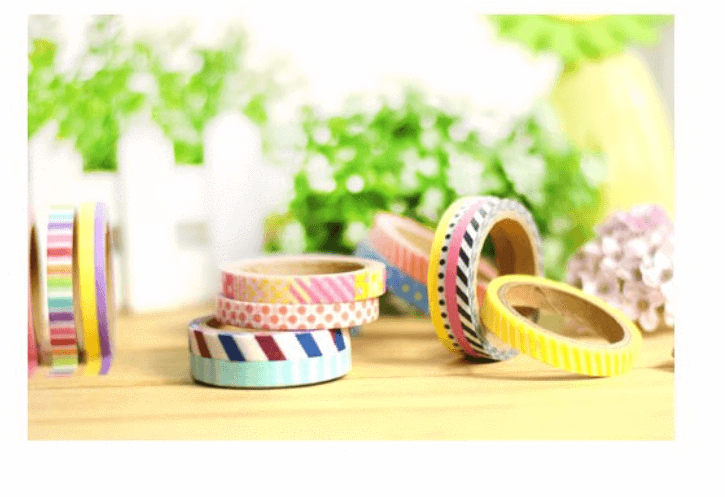 Washi Tape Set, Skinny Washi Tape Bundle - Fruit (724x724), Png Download