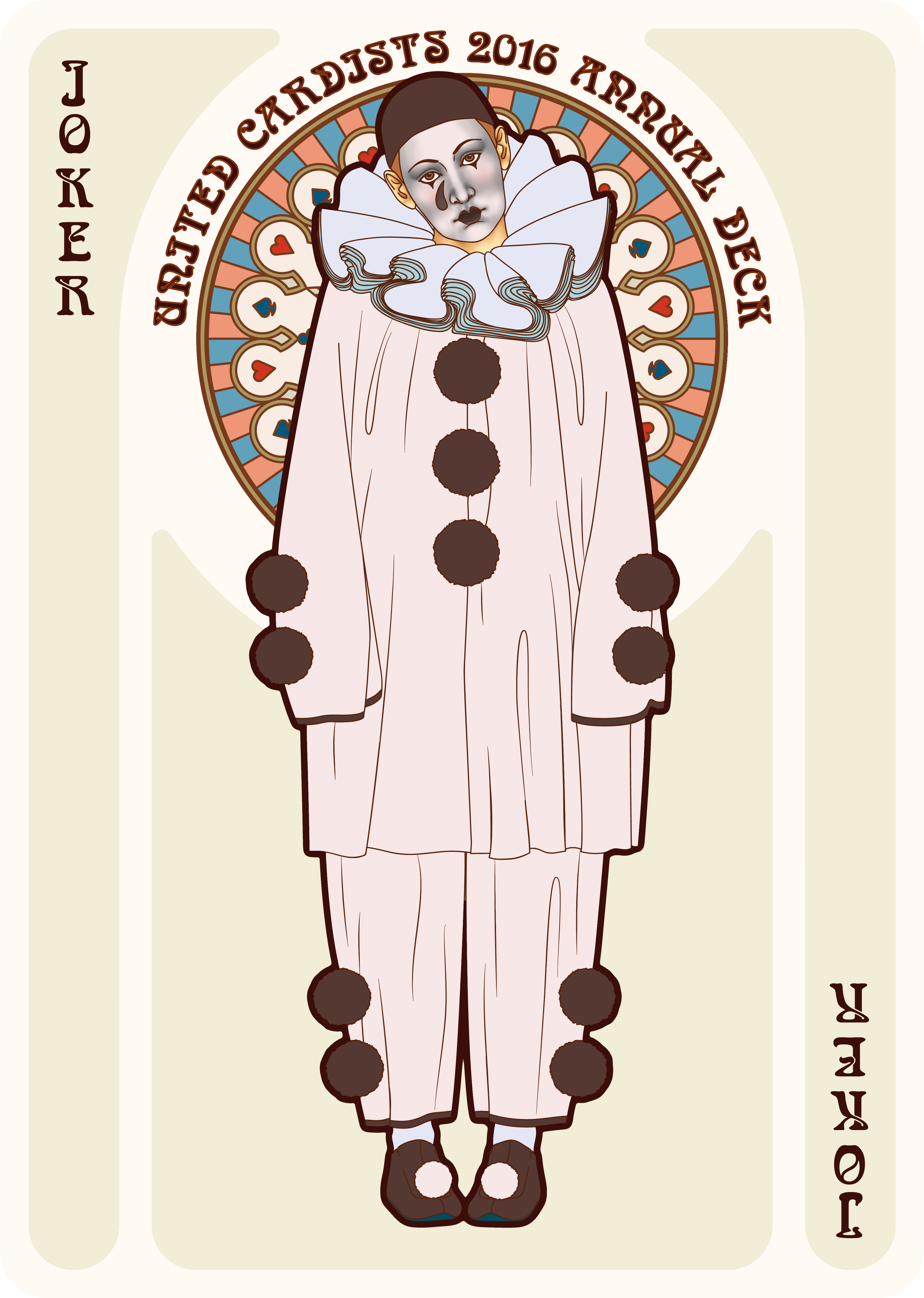 Nouveau Playing Cards Joker (3776x5152), Png Download