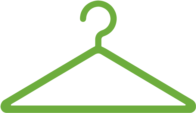 Green Dry Cleaning - Coat Hanger Logo (834x834), Png Download