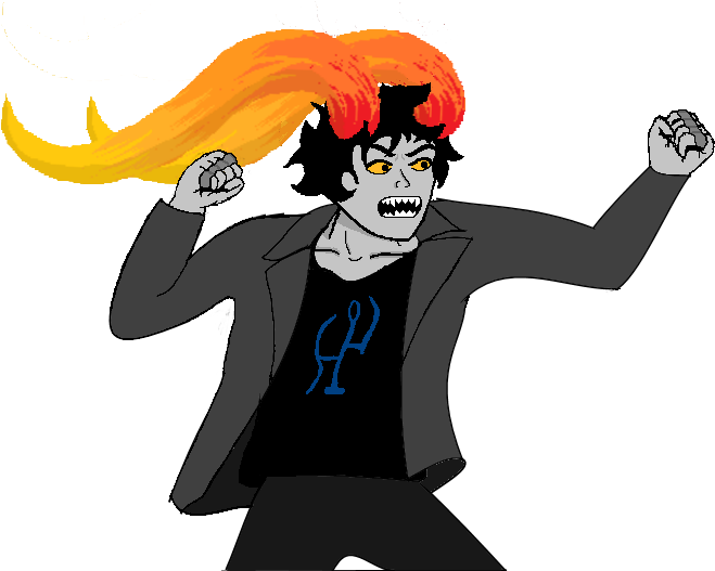 Nyarla Angry Hero Mode Colors - Cartoon (671x526), Png Download