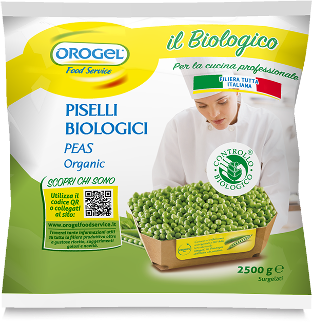 Primofiore Organic Peas - Alimenti Surgelati Biologici Orogel (677x739), Png Download