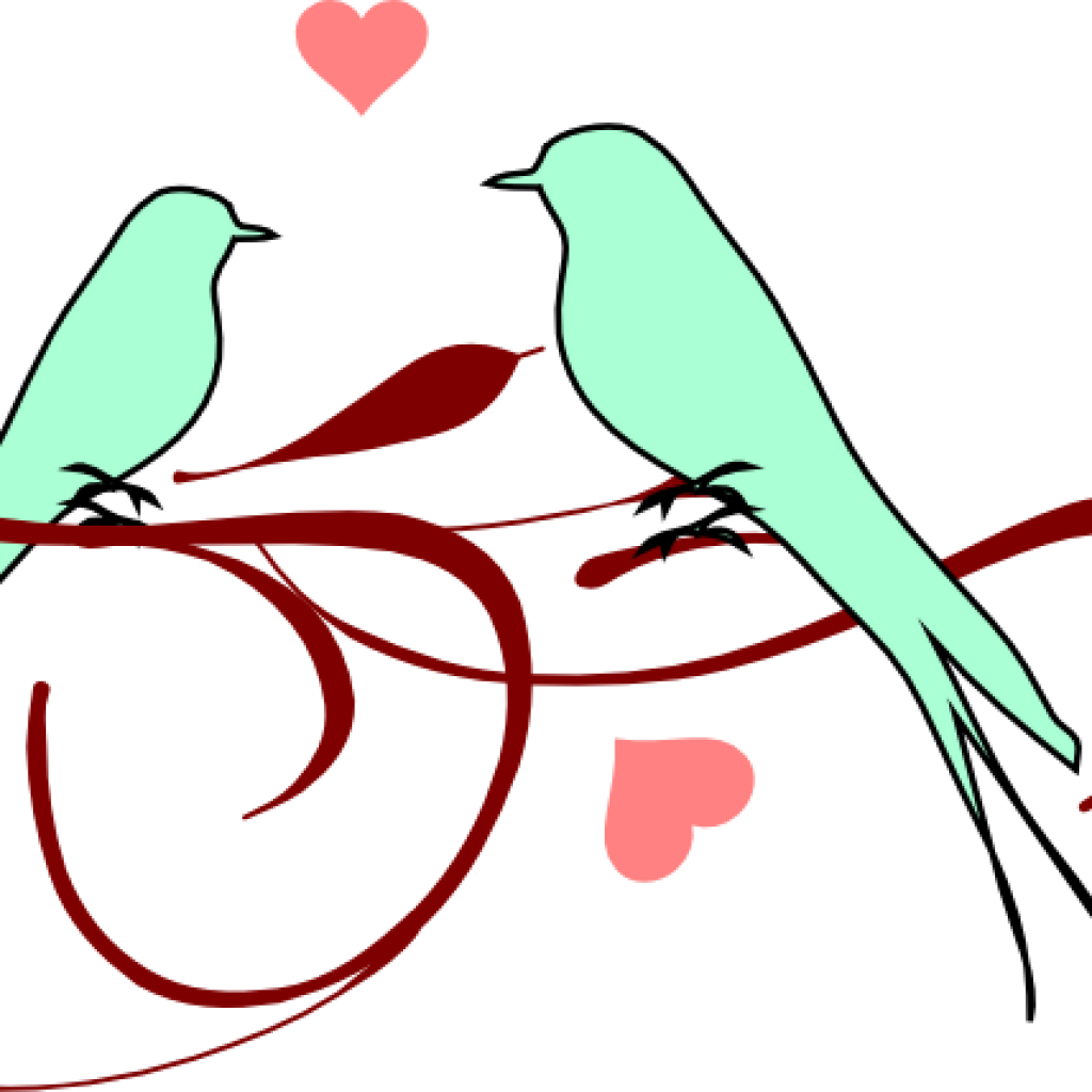 Love Birds Clipart Love Birds Clipart Free Clipart - Love Birds Clip Arts Png (1024x1024), Png Download