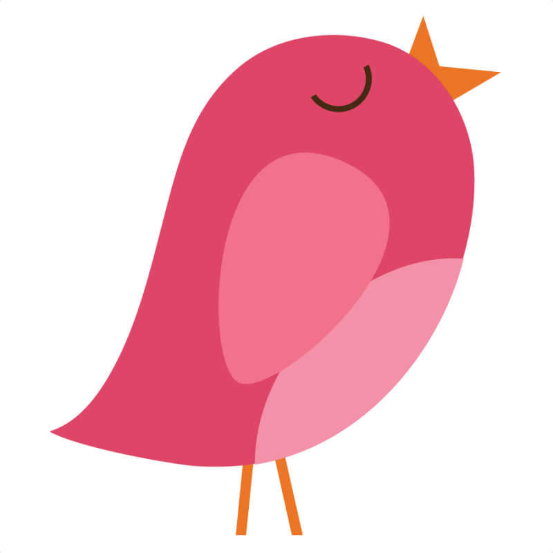 Free Bird Clipart - Cute Bird Svg (800x800), Png Download