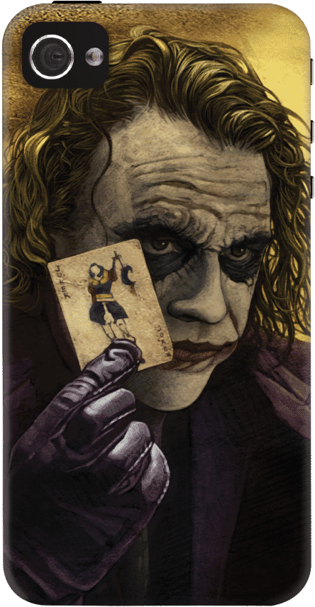 Dailyobjects Joker Name Card Case For Iphone 4/4s Buy - Joker Dark Knight (561x900), Png Download
