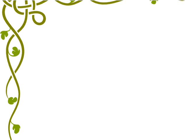 Vines Clipart Corner - Border Simple Side Designs (640x480), Png Download