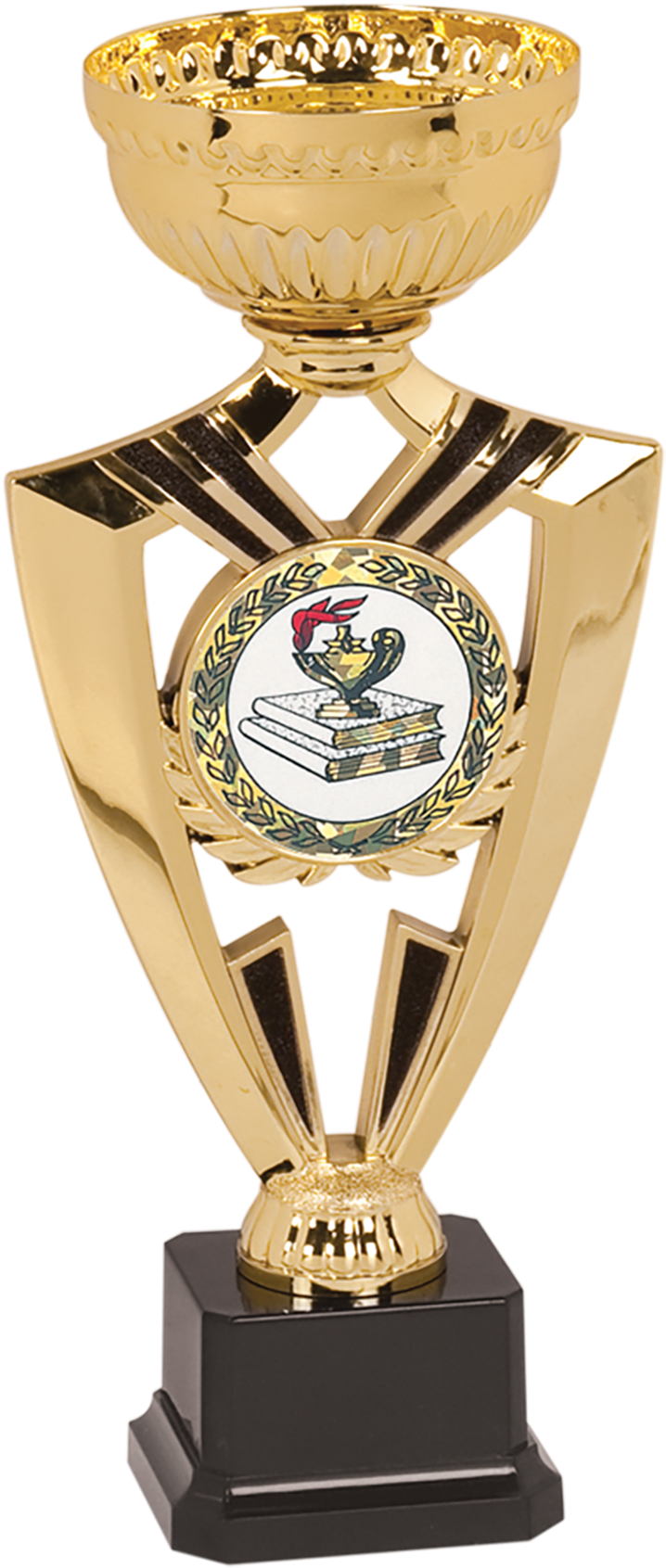 Gold Ribbon Cup Trophy - Shield Cup (1800x1800), Png Download