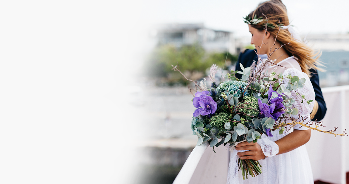 Wedding Flowers - Bouquet (1900x630), Png Download