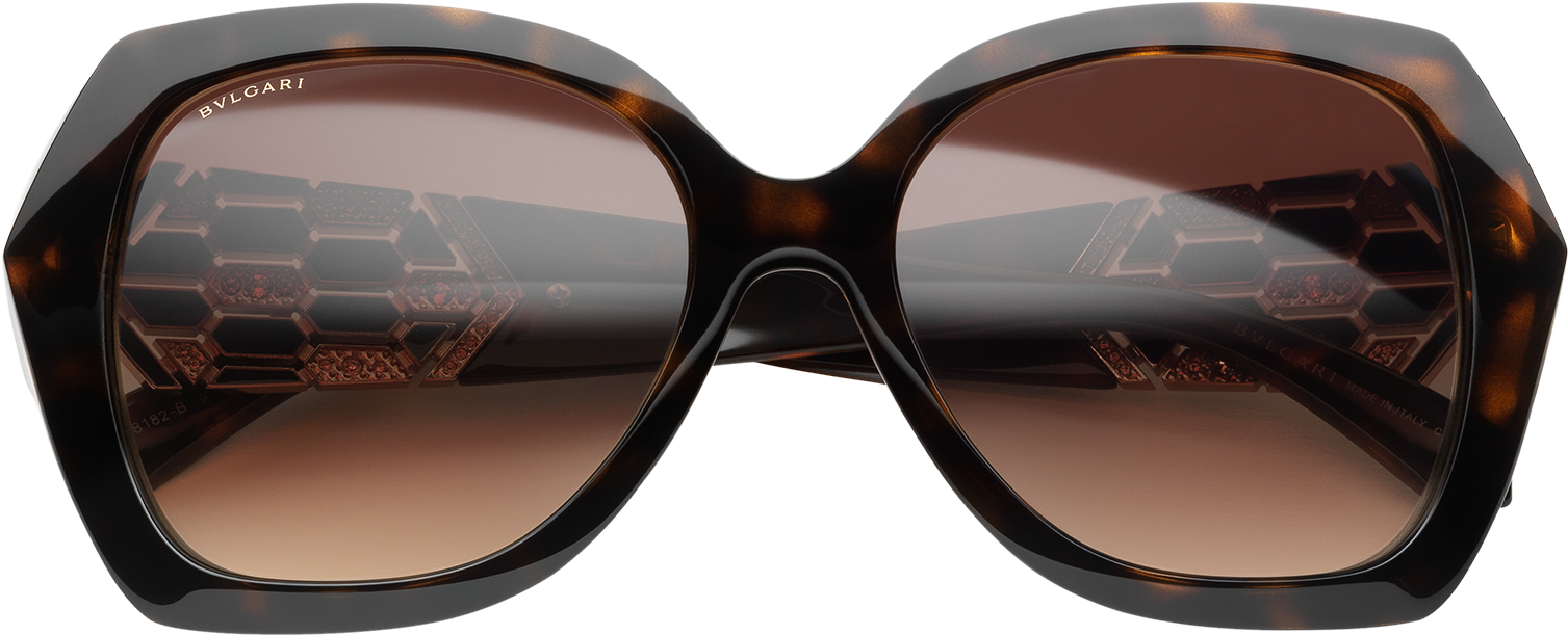 Serpenti Sunglasses Sunglasses Acetate Beige - Reflection (1800x1405), Png Download