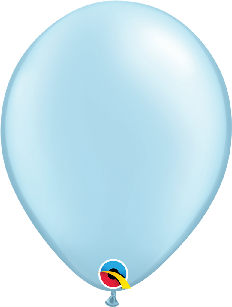 Pearl Light Blue Water Balloons - Light Blue Latex Balloon (1024x1022), Png Download