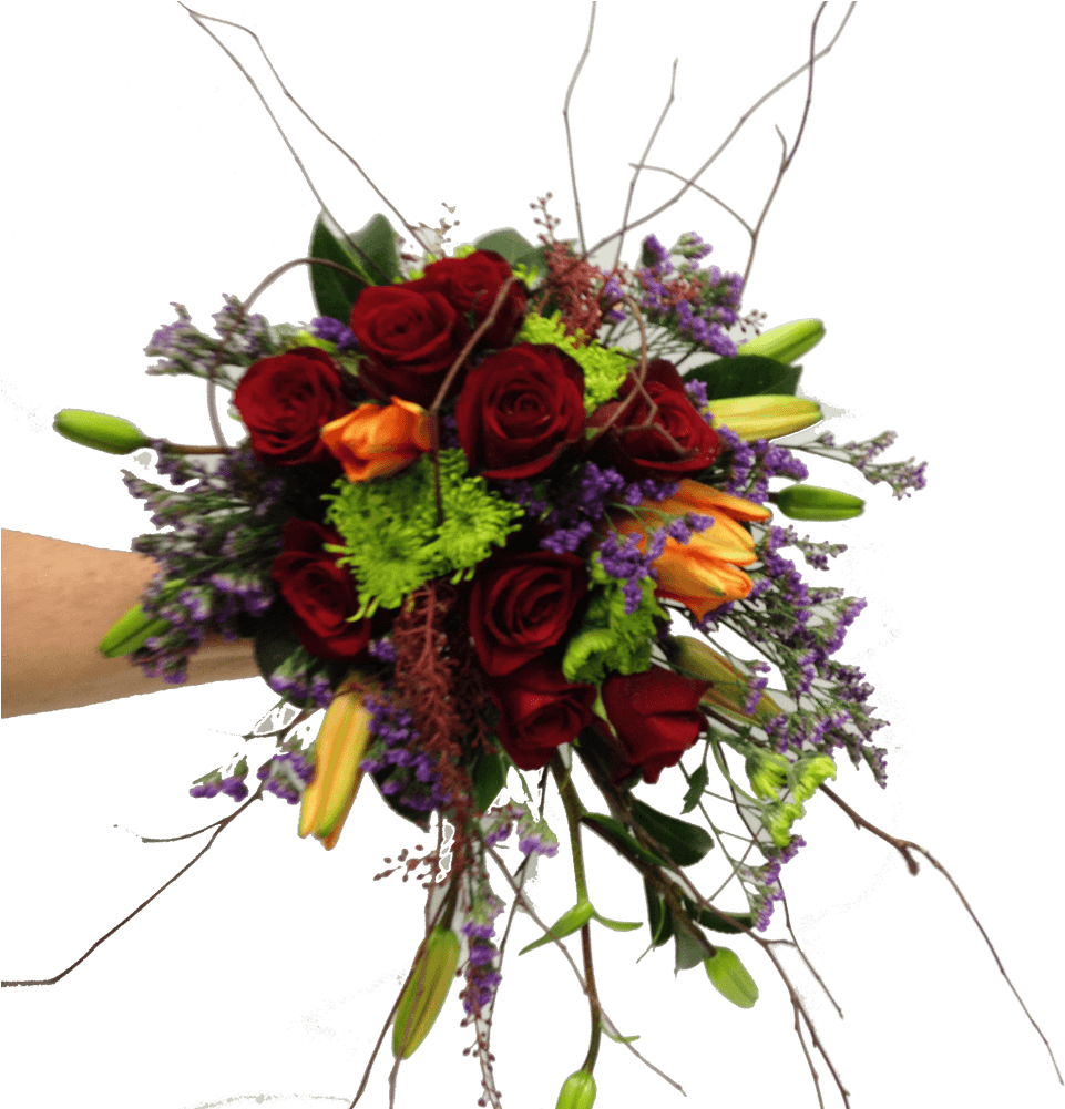 Modern Gathered Wedding Flowers - Bouquet (1000x1000), Png Download