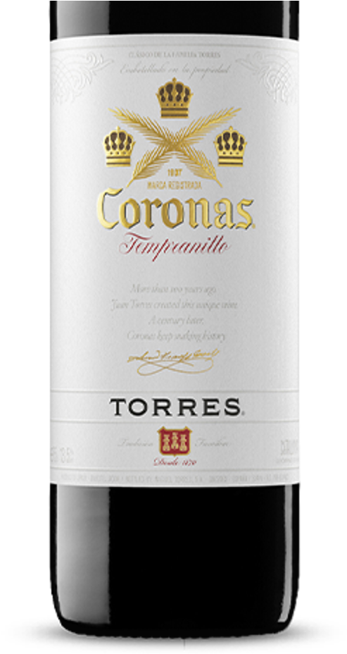 Coronas Tempranillo 2016 Von Miguel Torres Spanien - Torres Coronas Tempranillo Png (492x1000), Png Download