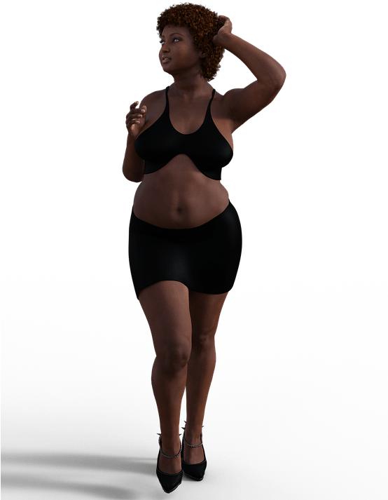 Tips For Buying Lingerie For Plus Size Women - Plus Size Model Pose Standing (553x720), Png Download