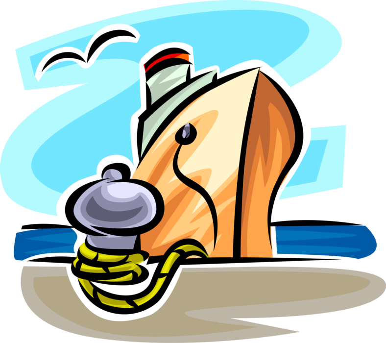 Vector Illustration Of Cruise Ship Or Cruise Liner - Illustration (788x700), Png Download