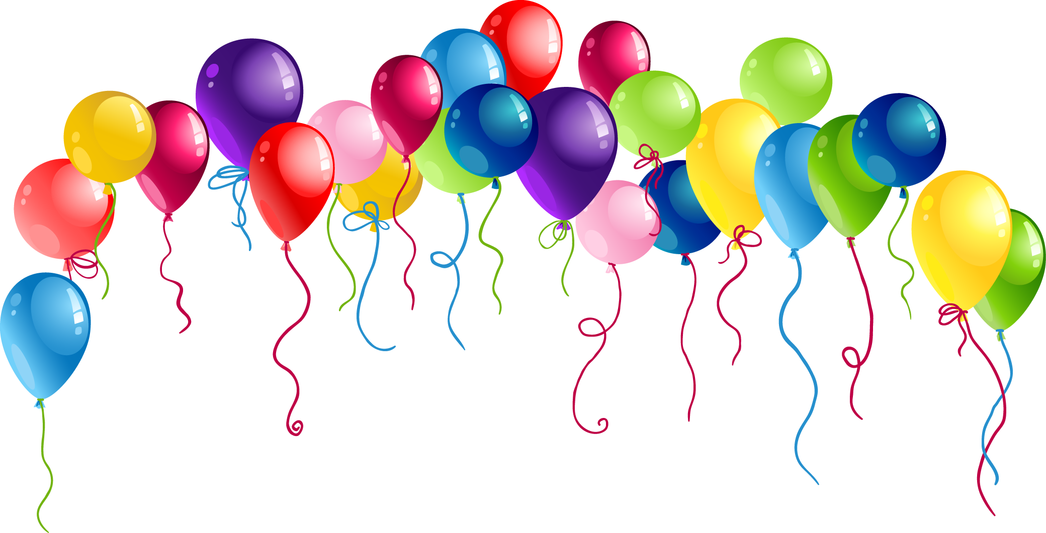 Bucket Clipart Water Balloon - Шарики Пнг (2080x1061), Png Download