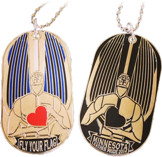 Minnesota Leather Pride 2014 “fly Your Flag” Dog Tags - Locket (600x537), Png Download
