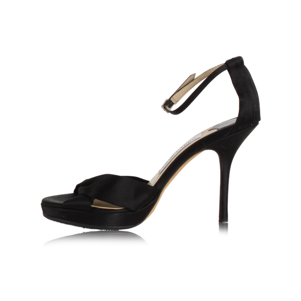 Jimmy Choo Black Sandals - High Heels (620x620), Png Download