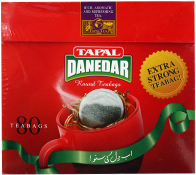 Tapal Danedar Tea Bags 80's Round - Food (550x684), Png Download