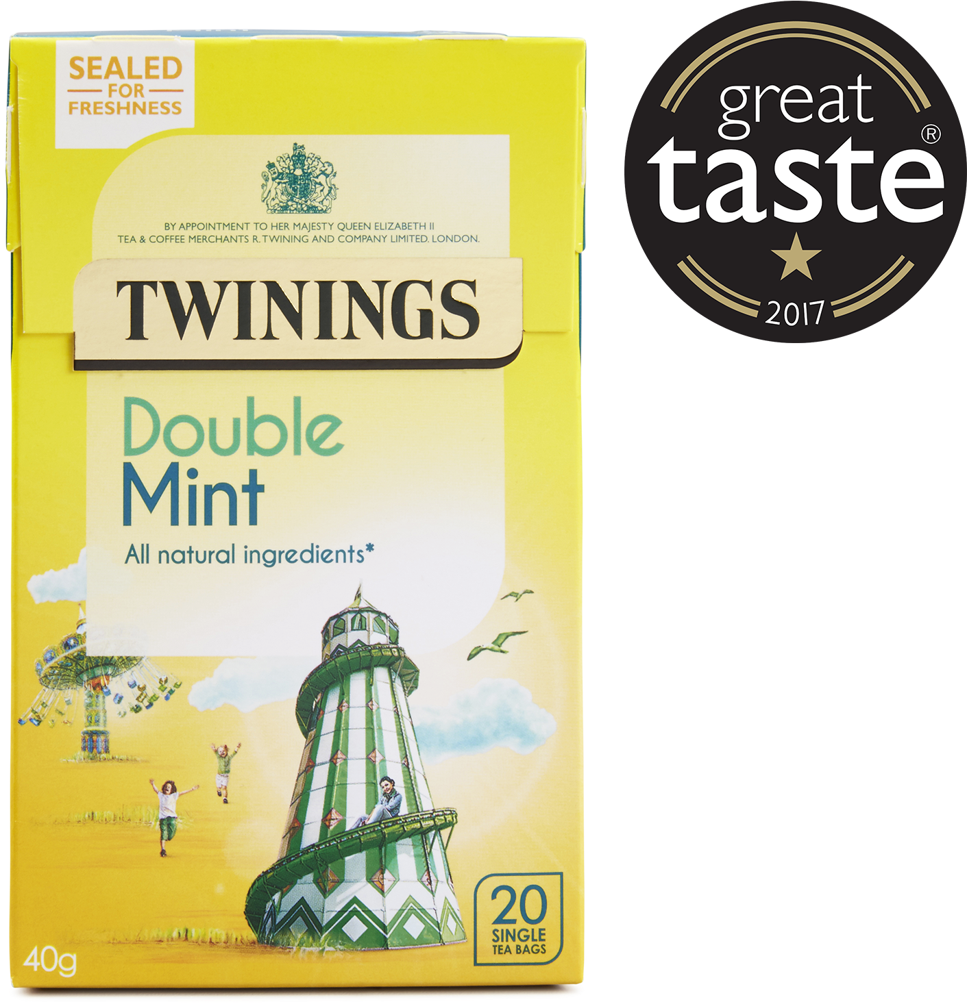 20 Single Tea Bags - Twining Everyday Tea Bags (1960x1494), Png Download