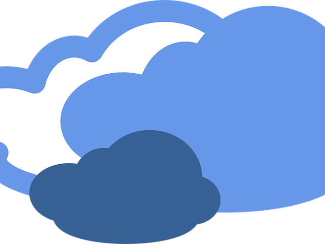 Cloud Clipart Cloudy - Weather Symbols In Png (640x480), Png Download