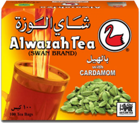 Alwazah Cardamon Tea Bags - Alwazah Tea Pure Ceylon (600x800), Png Download