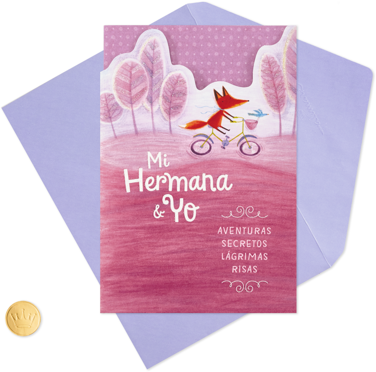 Fox On Bike Spanish-language Valentine's Day Card For - Envelope (1470x1470), Png Download