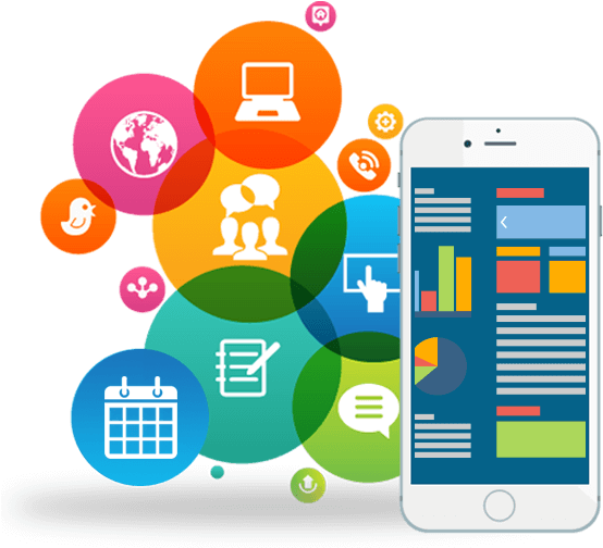 Multiplatform Apps - Event Promotion (598x518), Png Download