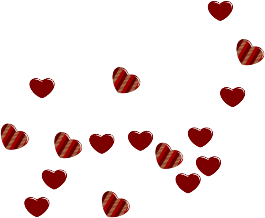 Valentine Love Hearts Floating Freetoedit - Heart (1024x1024), Png Download